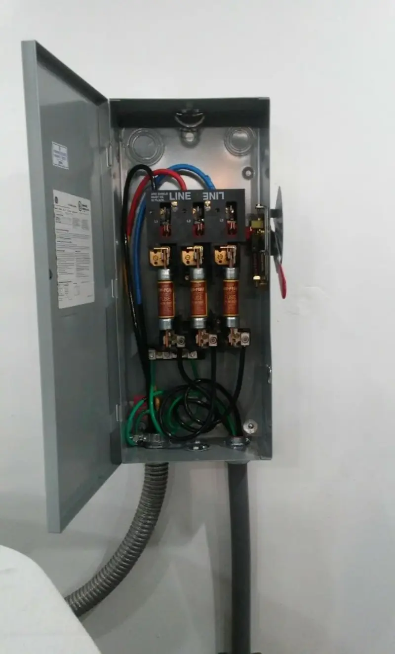 Three-phase disconnect switch installed for Electrical Wiring & Rewiring in Avondale